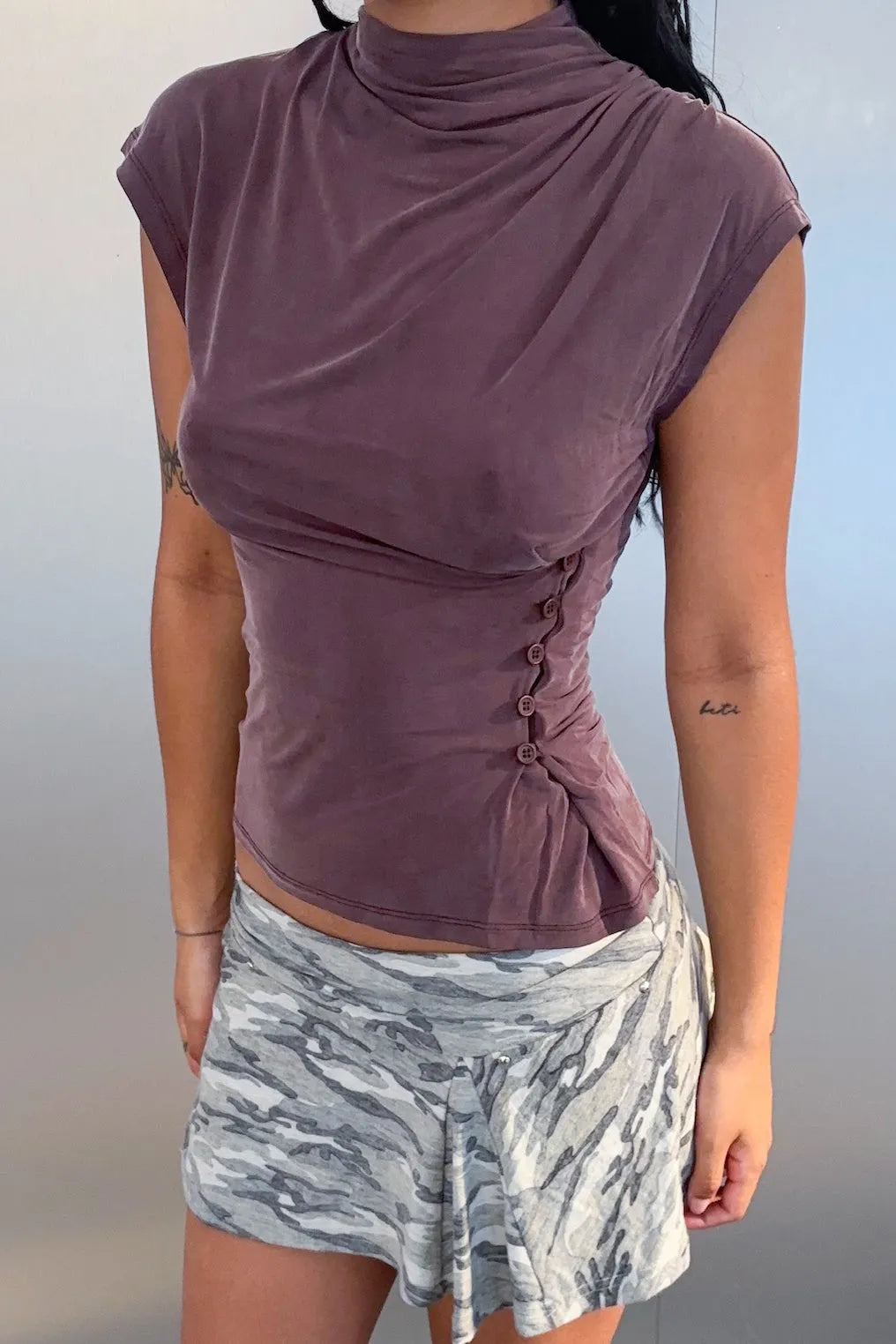 Top col montant drapé – Ceres Studio, photo 3