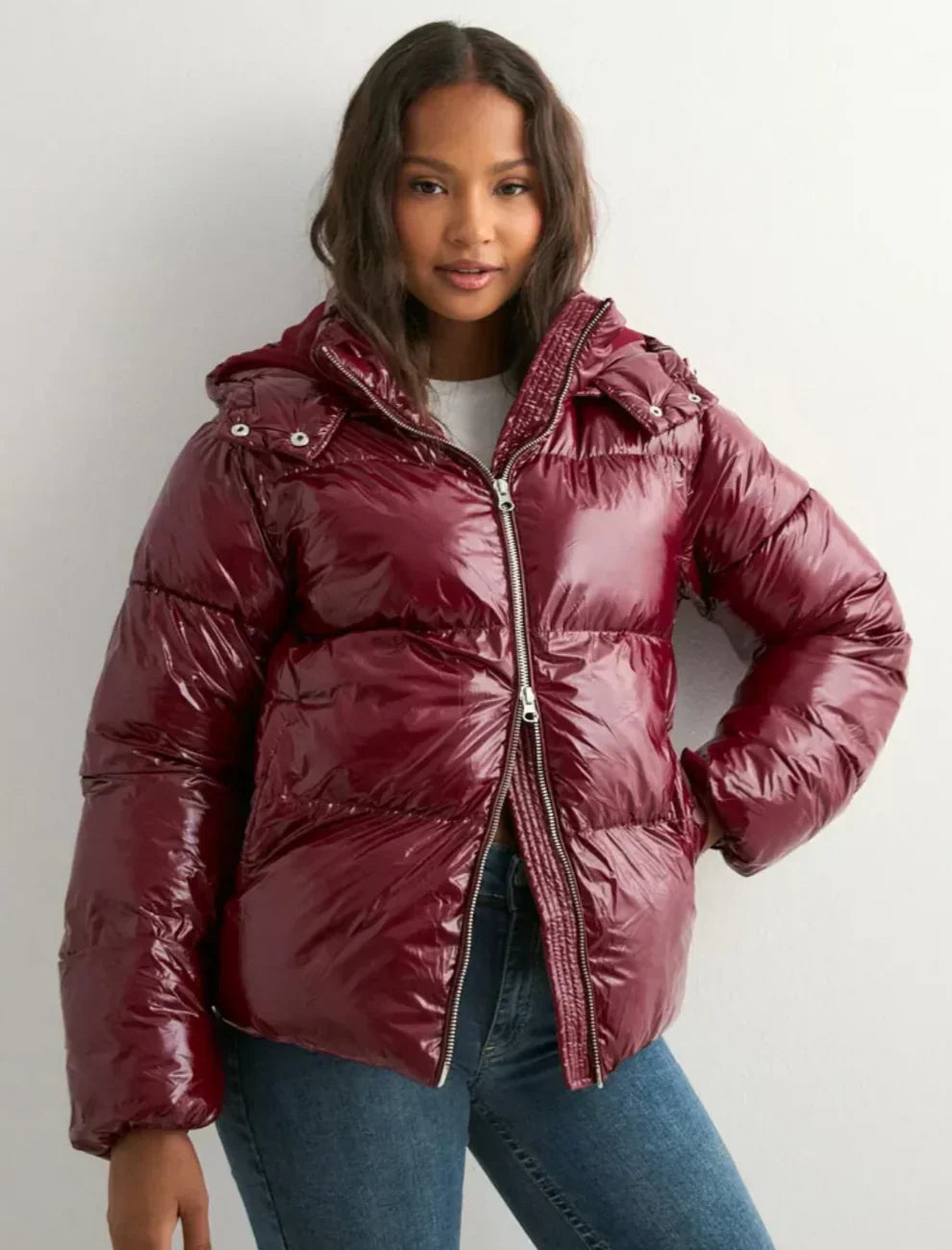 Doudoune Shine Puffer rouge – Ceres Studio, photo 2