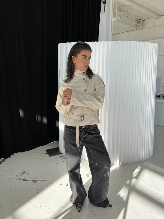 Ceres Studio | Stand-collar trench coat