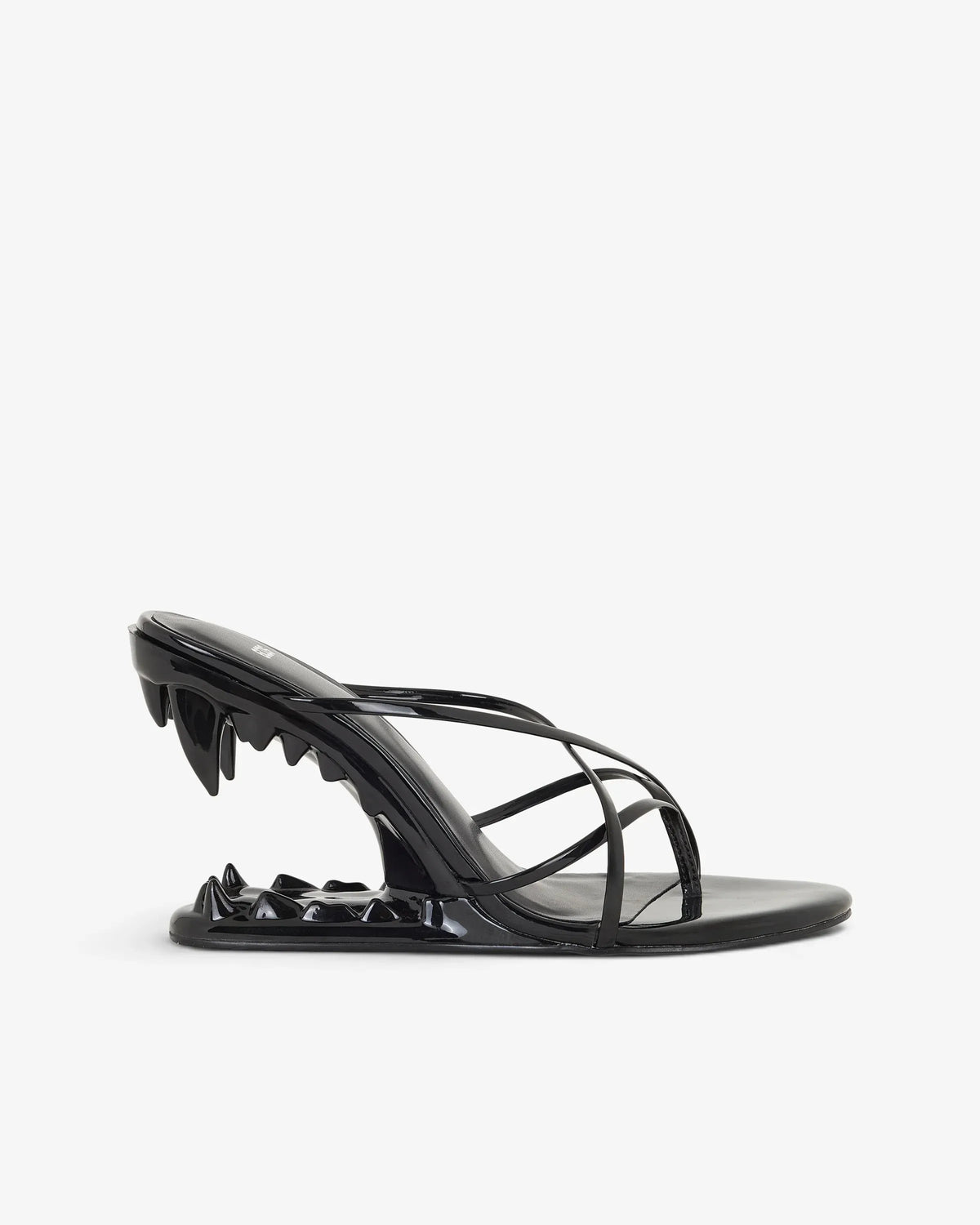 Mules Requin à talon sculpté vues de profil