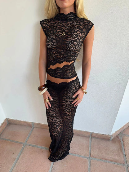 Ceres Studio | Top & Jupe Longue en Dentelle